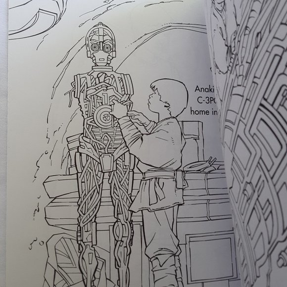 Star Wars Episode 1 Heroes and Villains Coloring Book 1999 Random House … - Picture 5 of 11